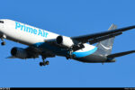 Boeing 767 de carga matrícula N1997A con librea de Amazon Prime Air